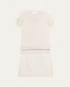 3.1 Phillip Lim Short-sleeve Multi-combo Midi Dress In Cloud