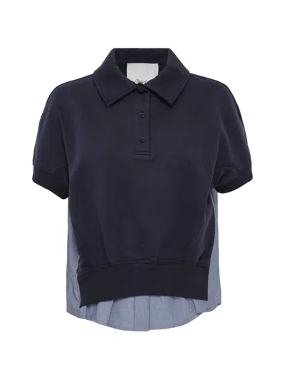 3.1 Phillip Lim Short-sleeve Polo Top In Blue