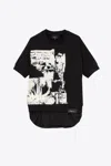 3.1 Phillip Lim Short Sleeve Postcard Print Sweatshirt In White Postcard Print