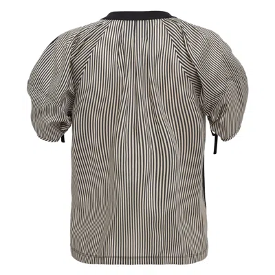 3.1 Phillip Lim Short Sleeve Ruched Sleeve T-shirt In Multi