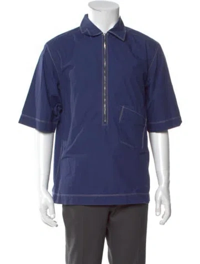Pre-owned 3.1 Phillip Lim Short Sleeve Shirt In Blue