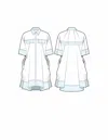 3.1 Phillip Lim Short Sleeve Shirt Dress In Gray