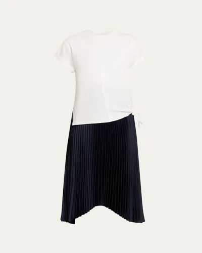 3.1 Phillip Lim Short-sleeve T-shirt Combo Midi Dress In Multi