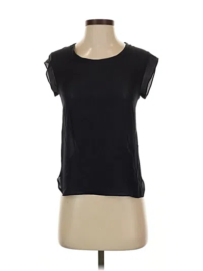 Pre-owned 3.1 Phillip Lim Short Sleeve Top Black Scoop Neck Tops
