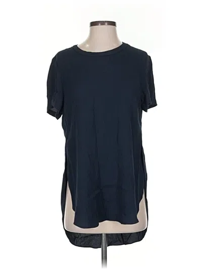 Pre-owned 3.1 Phillip Lim Short Sleeve Top Blue Crew Neck Tops
