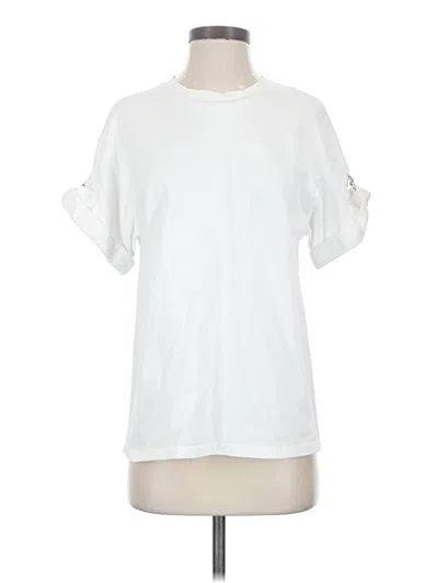 Pre-owned 3.1 Phillip Lim Short Sleeve Top White Crew Neck Tops