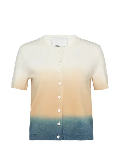 3.1 Phillip Lim Short-sleeve Cardigan In Neutrals