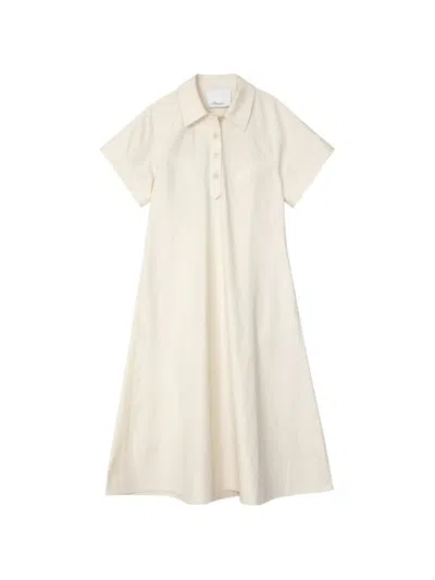 3.1 Phillip Lim Short-sleeves Midi Dress In Neutral