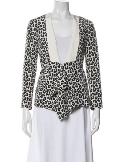 Pre-owned 3.1 Phillip Lim Silk Animal Print Jacket In Multi