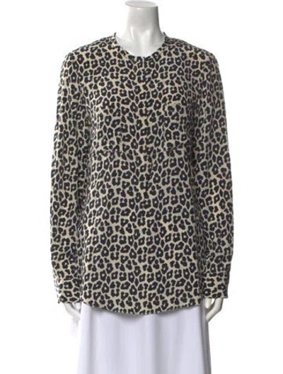 Pre-owned 3.1 Phillip Lim Silk Animal Print Tunic In Multi