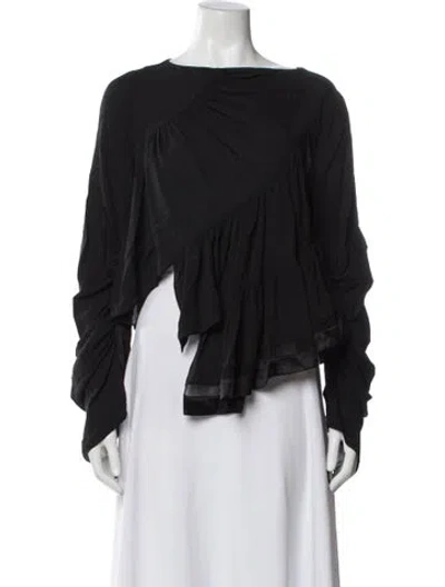 Pre-owned 3.1 Phillip Lim Silk Asymmetrical Blouse In Multi