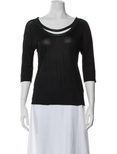Pre-owned 3.1 Phillip Lim Silk Asymmetrical Top In Black