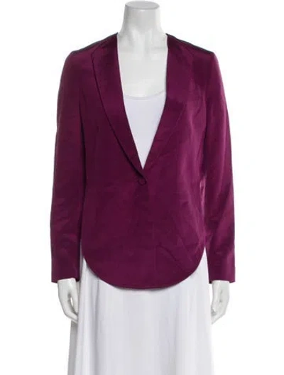 Pre-owned 3.1 Phillip Lim Silk Blazer In Purple