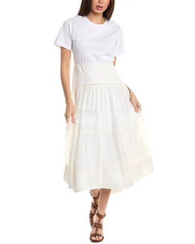 3.1 Phillip Lim Silk-blend T-shirt Dress In Ivory
