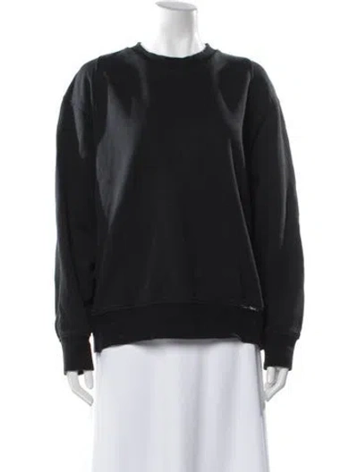 Pre-owned 3.1 Phillip Lim Silk Crew Neck Sweatshirt In Gray