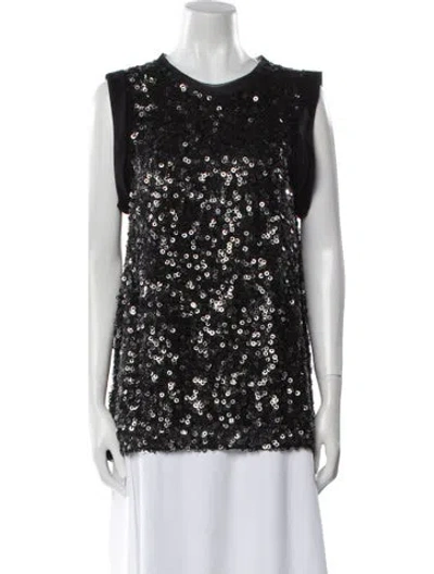 Pre-owned 3.1 Phillip Lim Silk Crew Neck Top In Multi