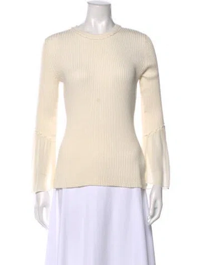 Pre-owned 3.1 Phillip Lim Silk Crew Neck Top In Neutral