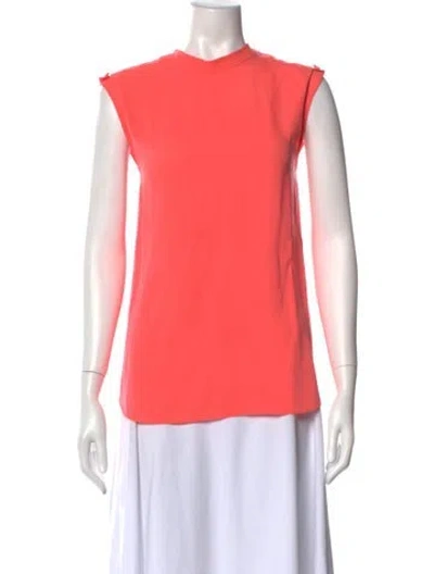 Pre-owned 3.1 Phillip Lim Silk Crew Neck Top In Pink