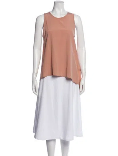 Pre-owned 3.1 Phillip Lim Silk Crew Neck Top In Pink