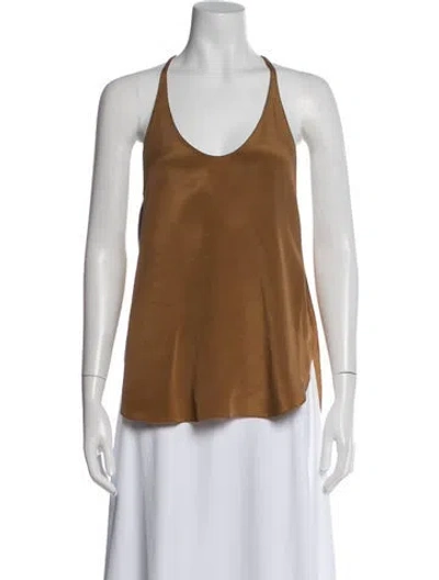 Pre-owned 3.1 Phillip Lim Silk Halterneck Top In Neutral