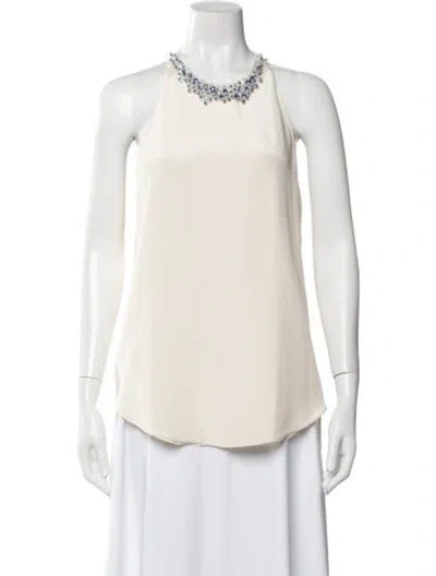 Pre-owned 3.1 Phillip Lim Silk Halterneck Top In Neutral