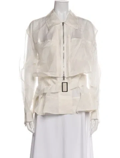 Pre-owned 3.1 Phillip Lim Silk Jacket In Neutral