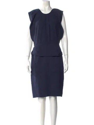 Pre-owned 3.1 Phillip Lim Silk Knee-length Dress In Blue