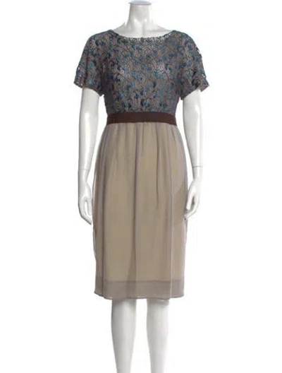 Pre-owned 3.1 Phillip Lim Silk Knee-length Dress In Gray