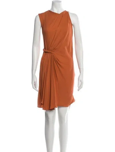 Pre-owned 3.1 Phillip Lim Silk Knee-length Dress In Orange