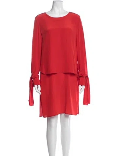 Pre-owned 3.1 Phillip Lim Silk Knee-length Dress In Red