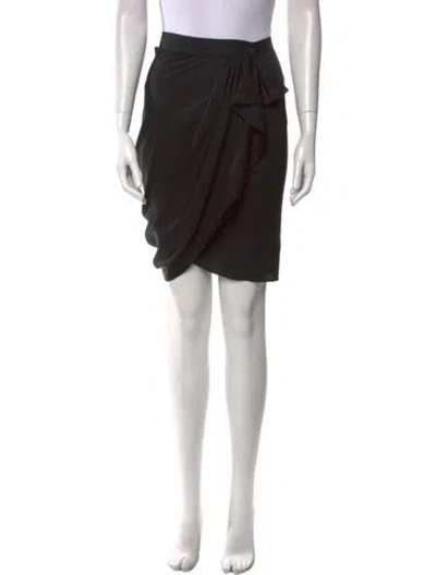 Pre-owned 3.1 Phillip Lim Silk Knee-length Skirt In Black