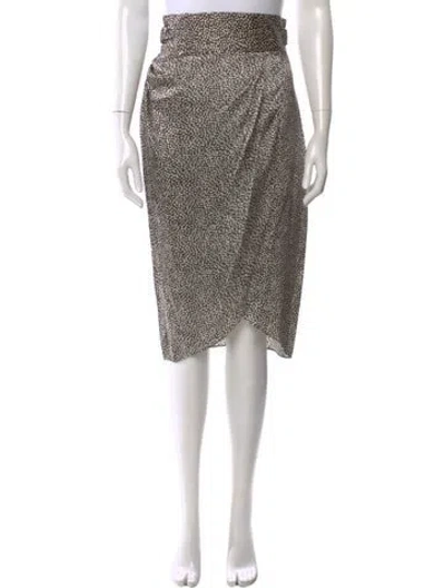 Pre-owned 3.1 Phillip Lim Silk Knee-length Skirt In Brown