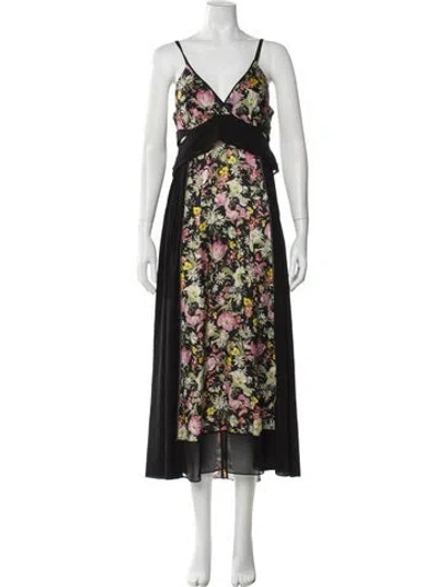 Pre-owned 3.1 Phillip Lim Silk Long Dress In Black