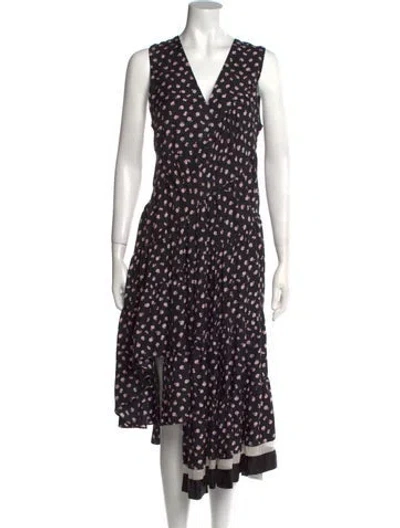 Pre-owned 3.1 Phillip Lim Silk Long Dress In Black