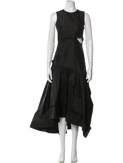 Pre-owned 3.1 Phillip Lim Silk Long Dress In Black