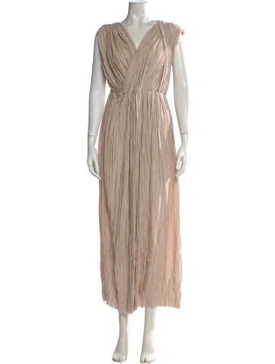 Pre-owned 3.1 Phillip Lim Silk Long Dress In Neutral