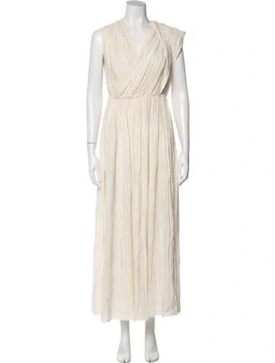 Pre-owned 3.1 Phillip Lim Silk Long Dress In Neutral