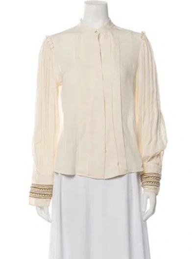 Pre-owned 3.1 Phillip Lim Silk Long Sleeve Blouse In Brown