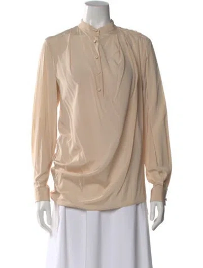 Pre-owned 3.1 Phillip Lim Silk Long Sleeve Blouse In Neutral