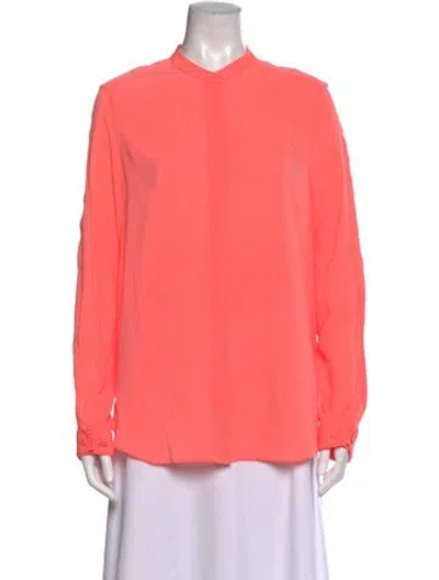 Pre-owned 3.1 Phillip Lim Silk Long Sleeve Blouse In Pink