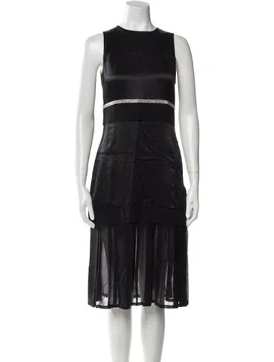 Pre-owned 3.1 Phillip Lim Silk Midi Length Dress In Black