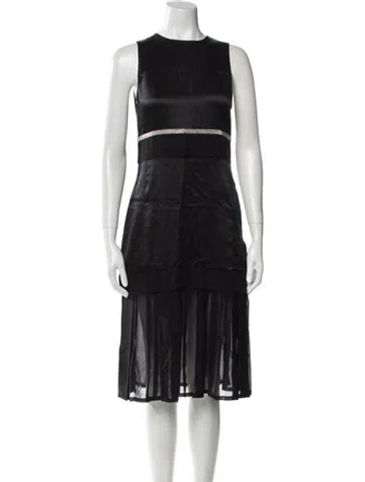 Pre-owned 3.1 Phillip Lim Silk Midi Length Dress In Black