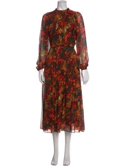 Pre-owned 3.1 Phillip Lim Silk Midi Length Dress In Red