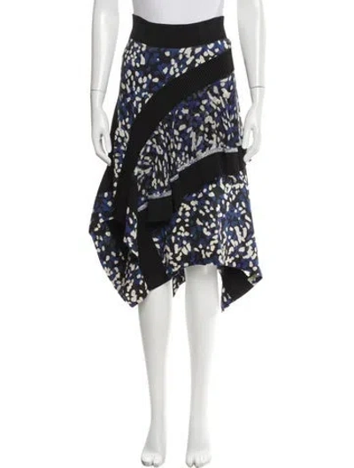 Pre-owned 3.1 Phillip Lim Silk Midi Length Skirt In Black