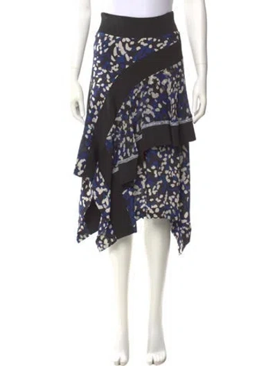 Pre-owned 3.1 Phillip Lim Silk Midi Length Skirt In Black