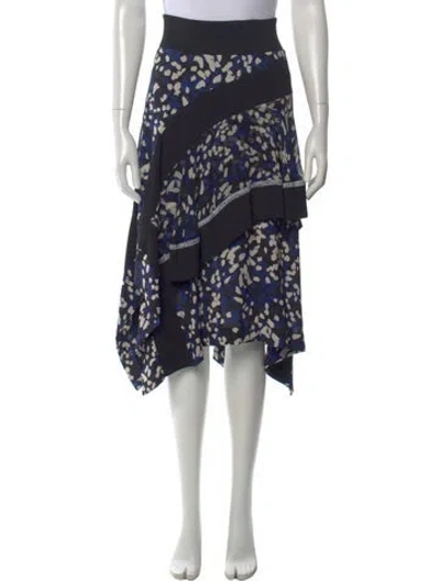 Pre-owned 3.1 Phillip Lim Silk Midi Length Skirt In Multi