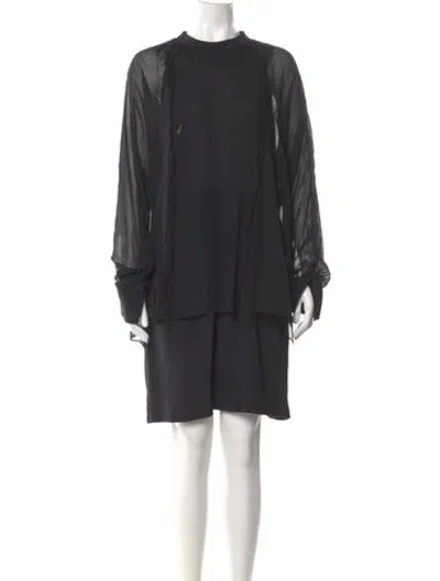 Pre-owned 3.1 Phillip Lim Silk Mini Dress In Black