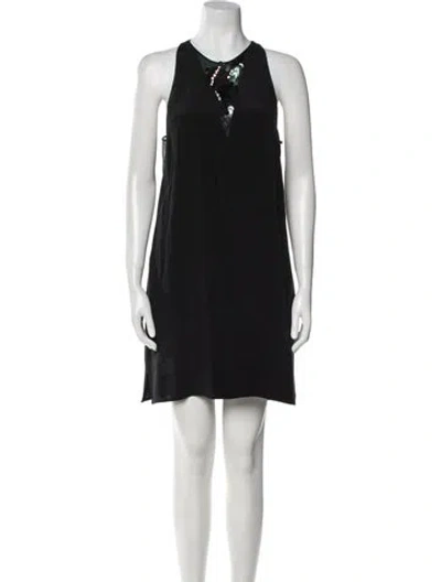 Pre-owned 3.1 Phillip Lim Silk Mini Dress In Black