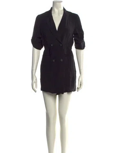Pre-owned 3.1 Phillip Lim Silk Mini Dress In Black