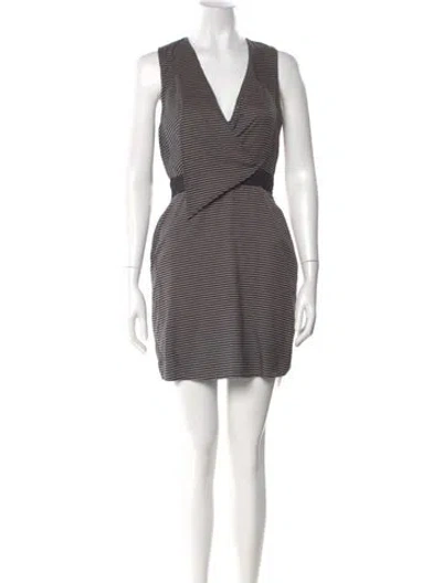 Pre-owned 3.1 Phillip Lim Silk Mini Dress In Black